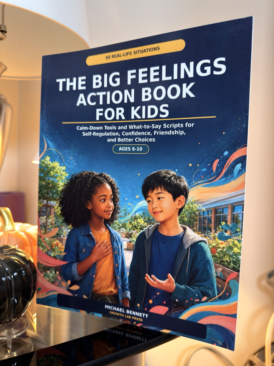 The Big Feelings Action Book for Kids, photographed front cover